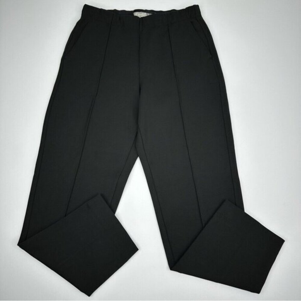 Everlane The Dream Pant Black High Rise Pintuck Tapered Trousers Size S NWOT